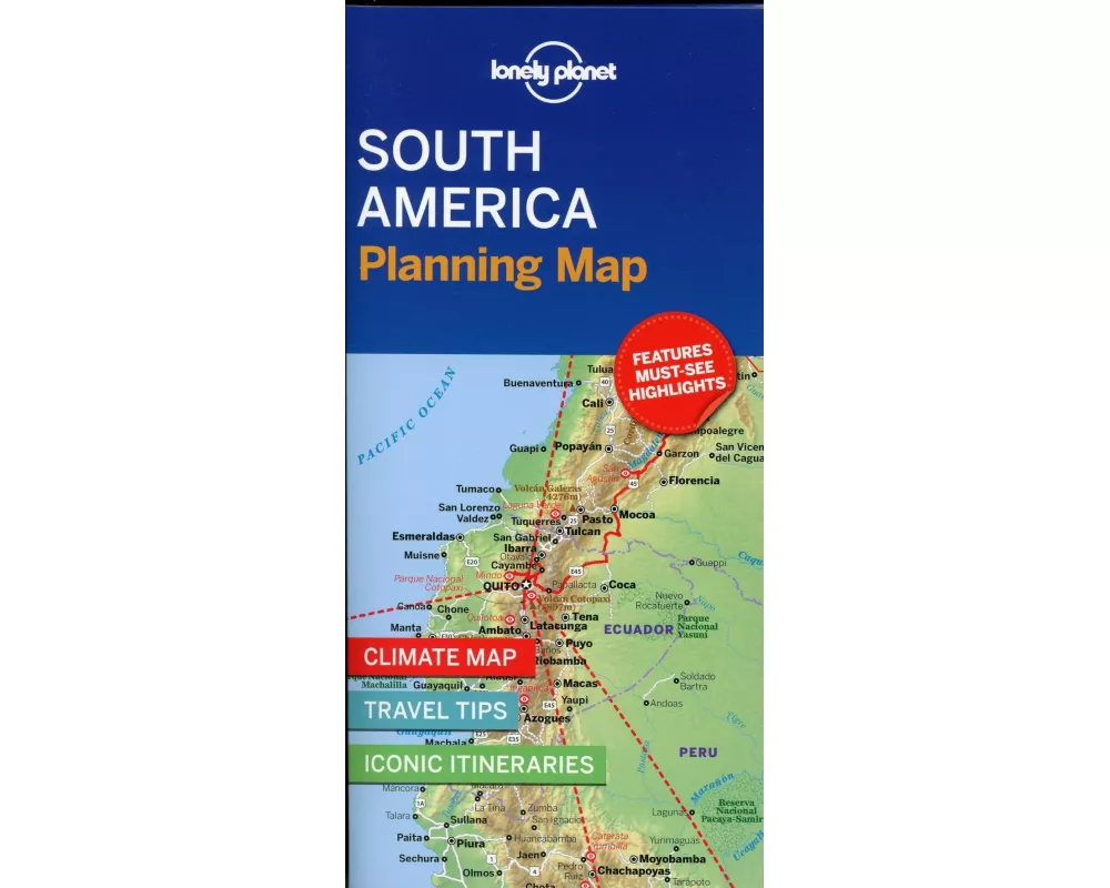 Lonely Planet South America Planning Map
