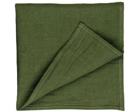 PROFLAX Stoffserviette Leinen 40 x 40 cm, 1 Stück, Olive