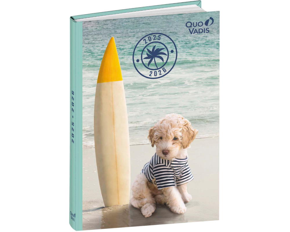 QUO-VADIS Eurotextagenda Hund 25/26 1282521Q 1T/1S 12M ML 12x17cm
