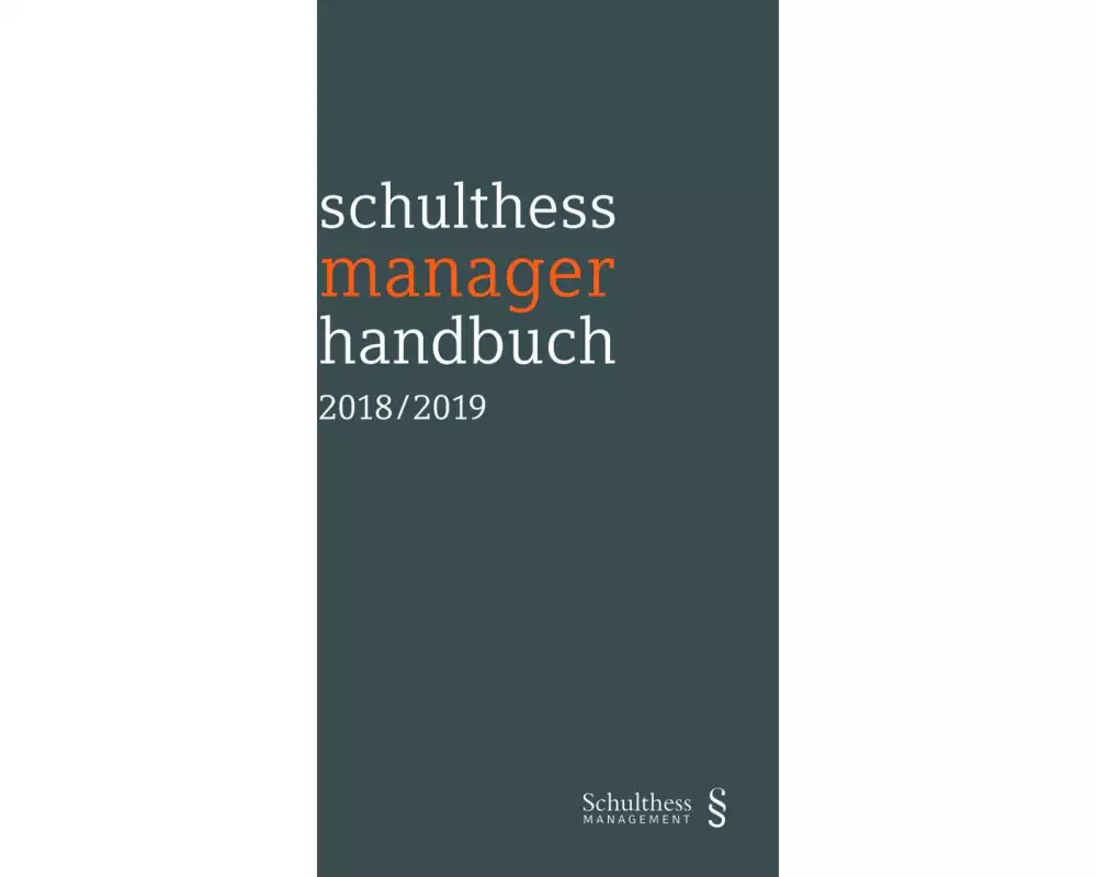 schulthess manager handbuch 2018/2019