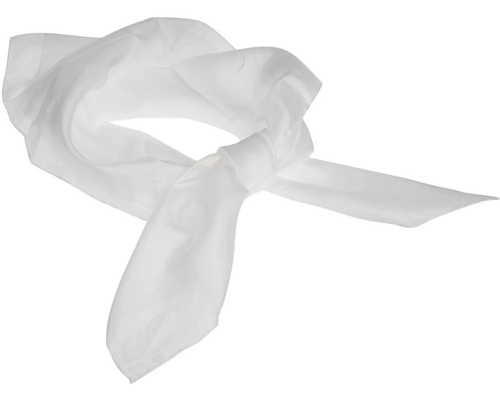 Creativ Company Seidenschal 90 x 90 cm, 1 Stück, Weiss