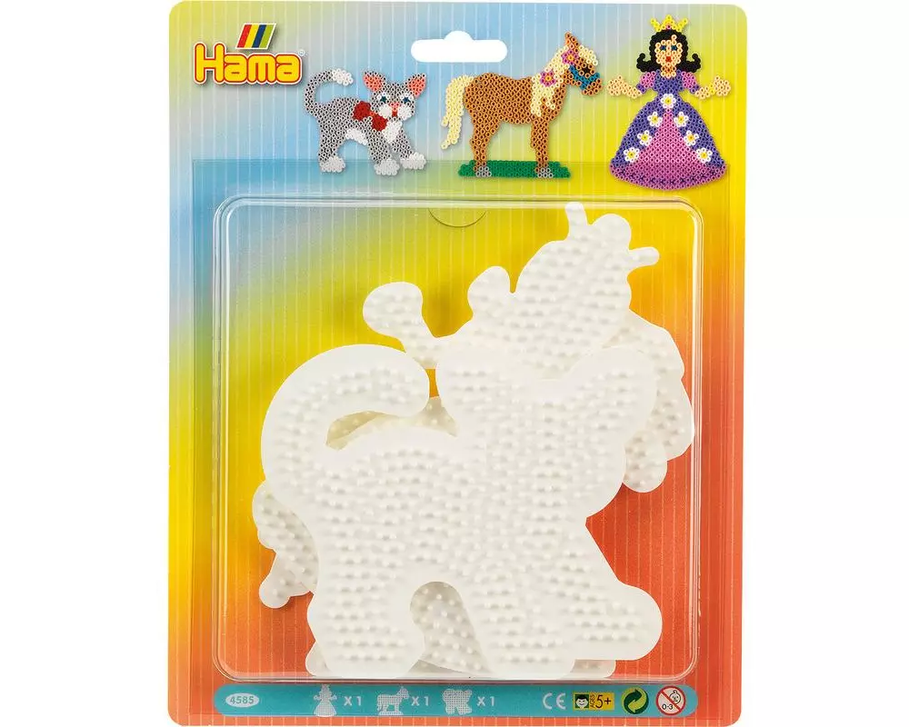 Hama Bügelperlen Platten Mal- und Zeichenspielzeug 3 Stück Weiss