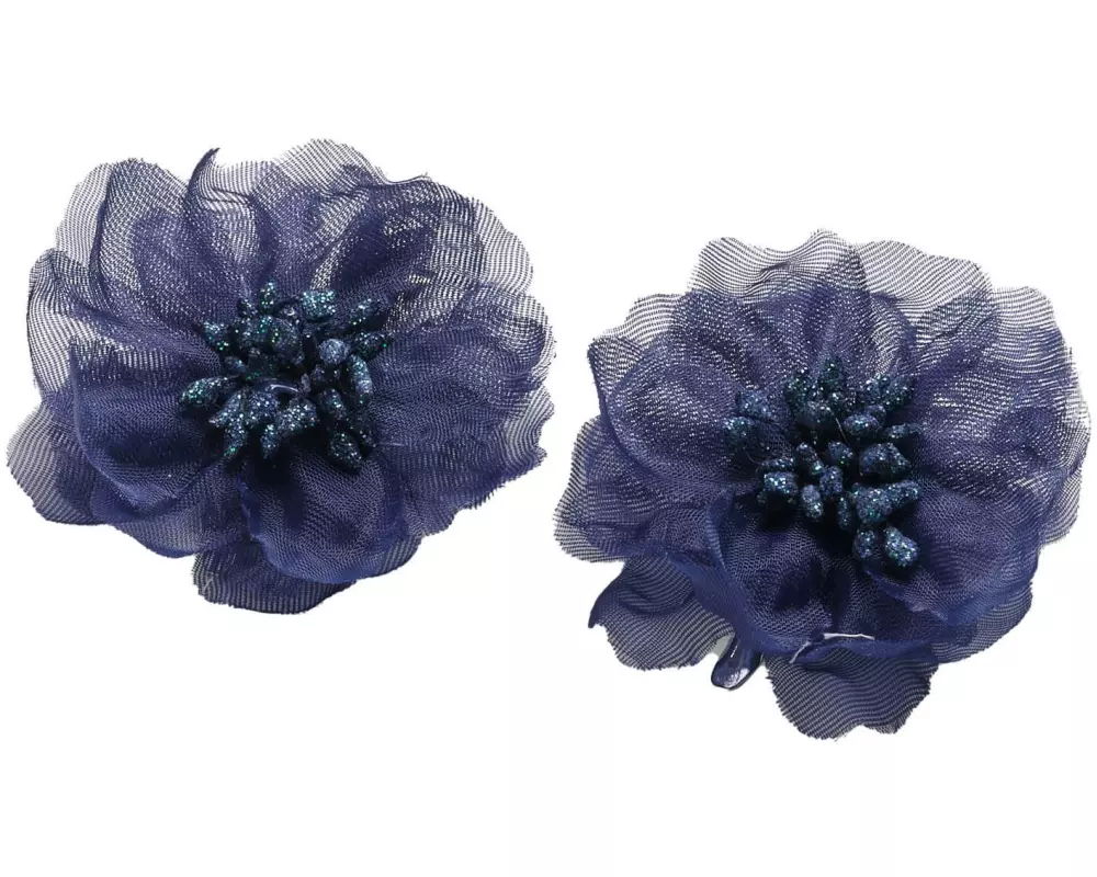 Trisa Accessoires Celebride Stoffblume Clip Blau