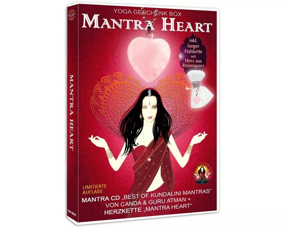 Mantra Heart Yoga Geschenk Box: CD+Herzkette