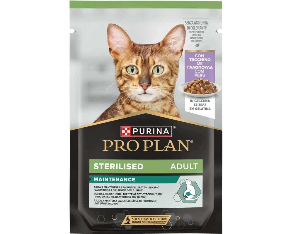 Purina Pro Plan Nassfutter Adult Sterilized Gelée Truthahn 26 x 85 g