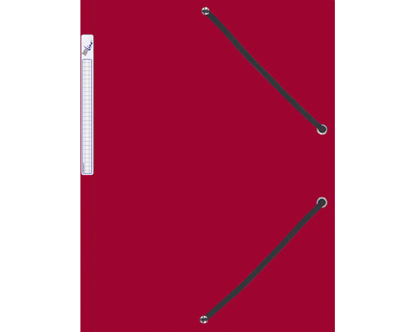BÜROLINE Gummibandmappe A4 614496 rot, Kunststoff