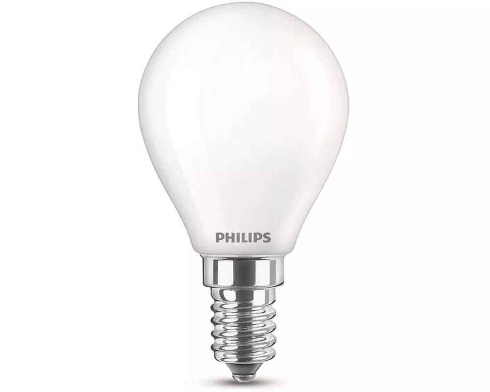Philips Lampe LEDcla 40W E14 P45 WW FR ND 2PF Warmweiss (WW)