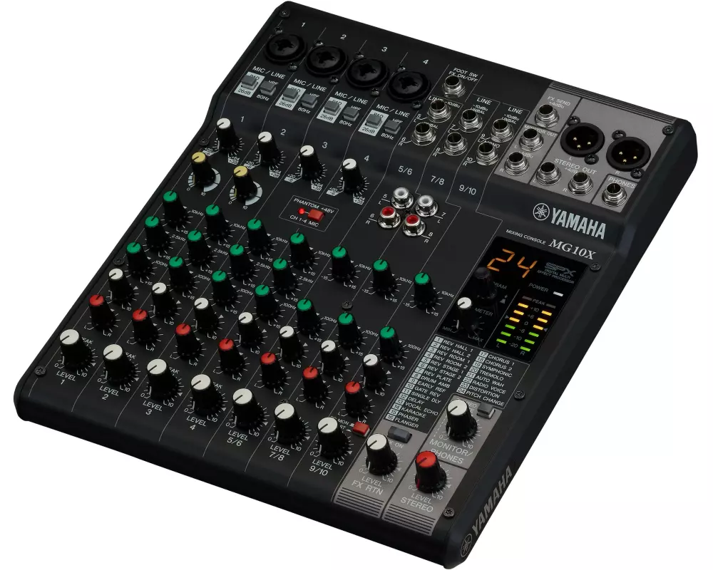 Yamaha Mischpult MG10X – 10-Kanal, analog