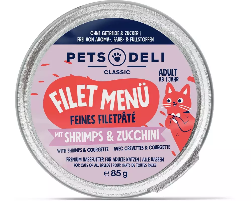 Pets Deli Filet Menü Hühnerfilet, Shrimps, Zucchini