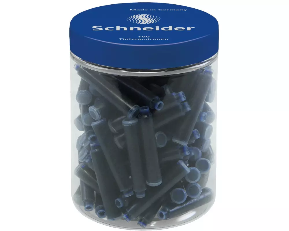 Schneider Tintenpatrone 100 Stück, Blau