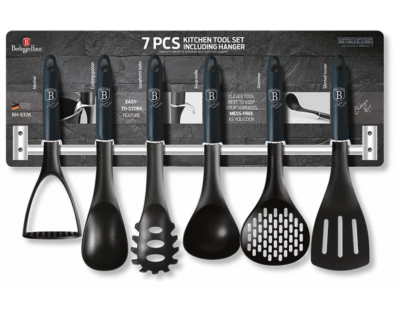 Berlinger Haus 7-teiliges Kochbesteck Set Metallic Line Aquamarine Edition