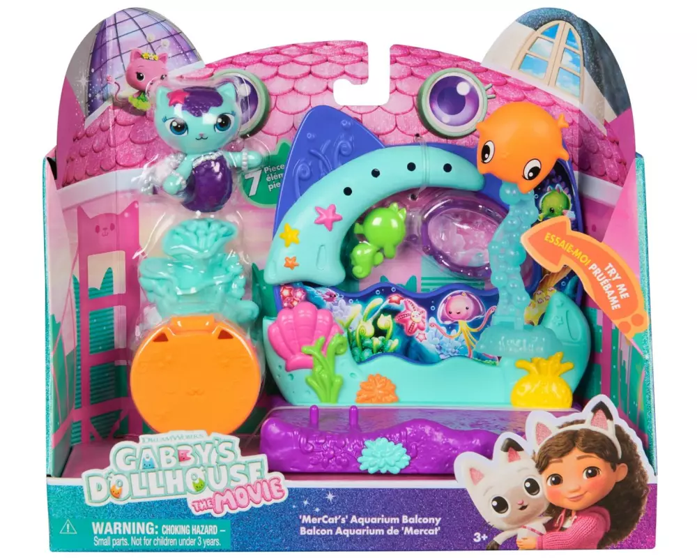 Spinmaster Gabby's Dollhouse Movie MerCats Aquarium Balkon