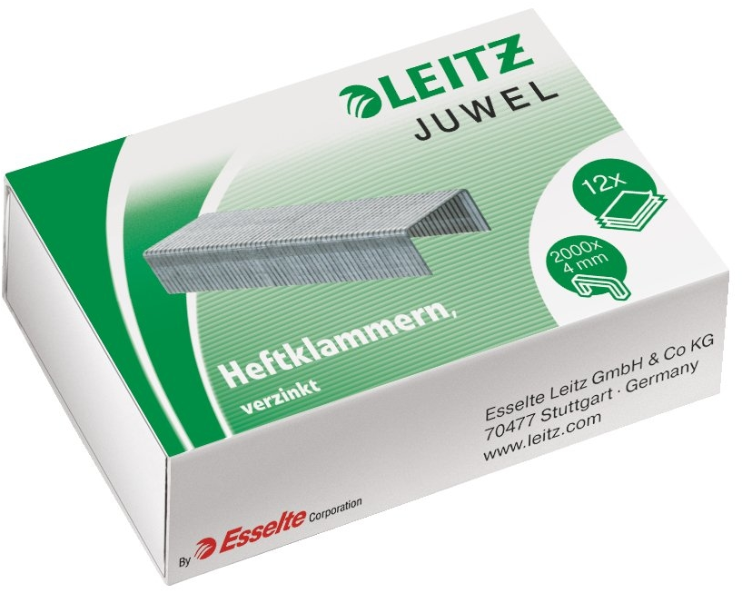 LEITZ Heftklammern Juwel 4mm 5640-00-00 verzinkt 2000 Stück