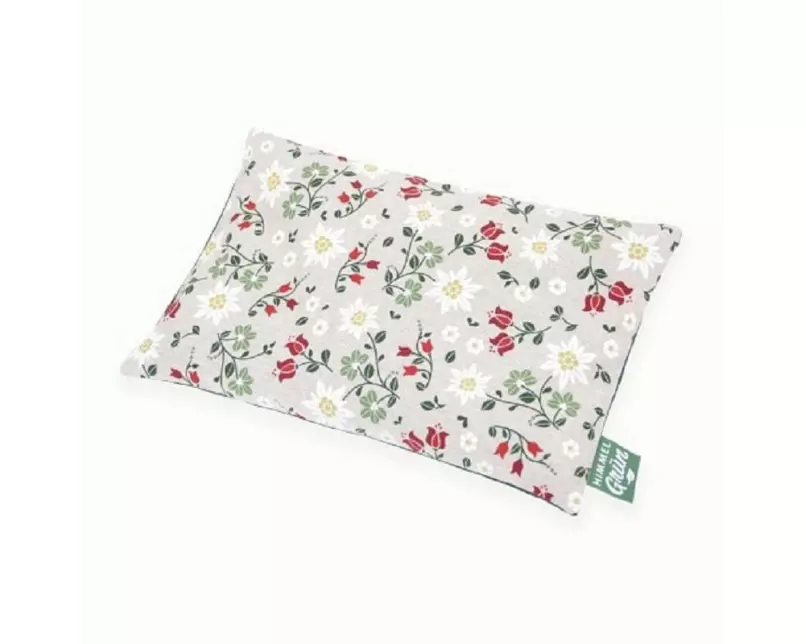 Suprima Himmelgrün Traubenkernkissen Blumenwiese, 30 x 20 cm