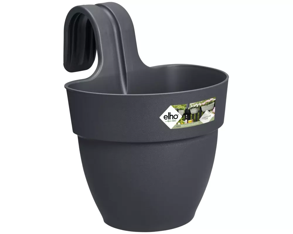 Elho Pflanzentopf Vibia Campana Easy Aufhänger Klein Schwarz