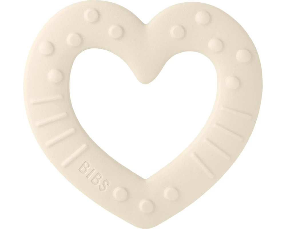 Bibs Beissring Heart Ivory