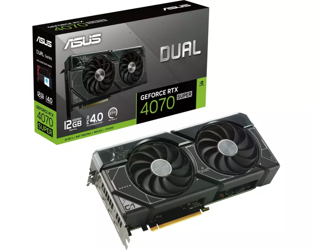 ASUS Grafikkarte Dual GeForce RTX 4070 Super 12 GB