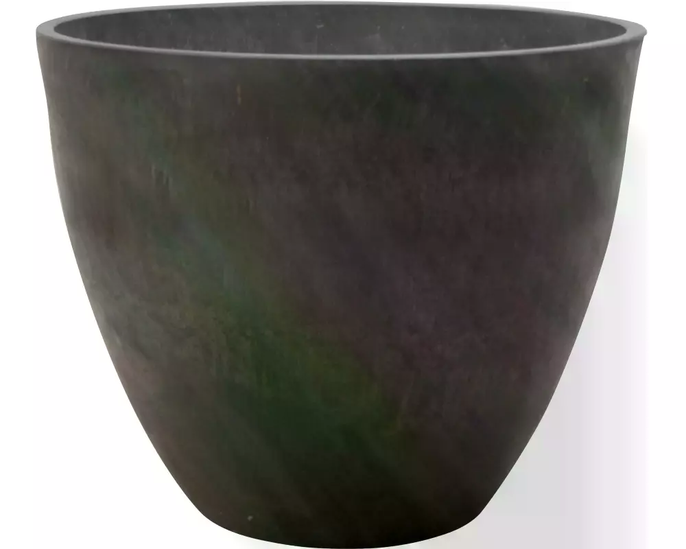 Van der Gucht Blumentopf Woodstone Ø 35 cm x 29 cm Dunkelgrau