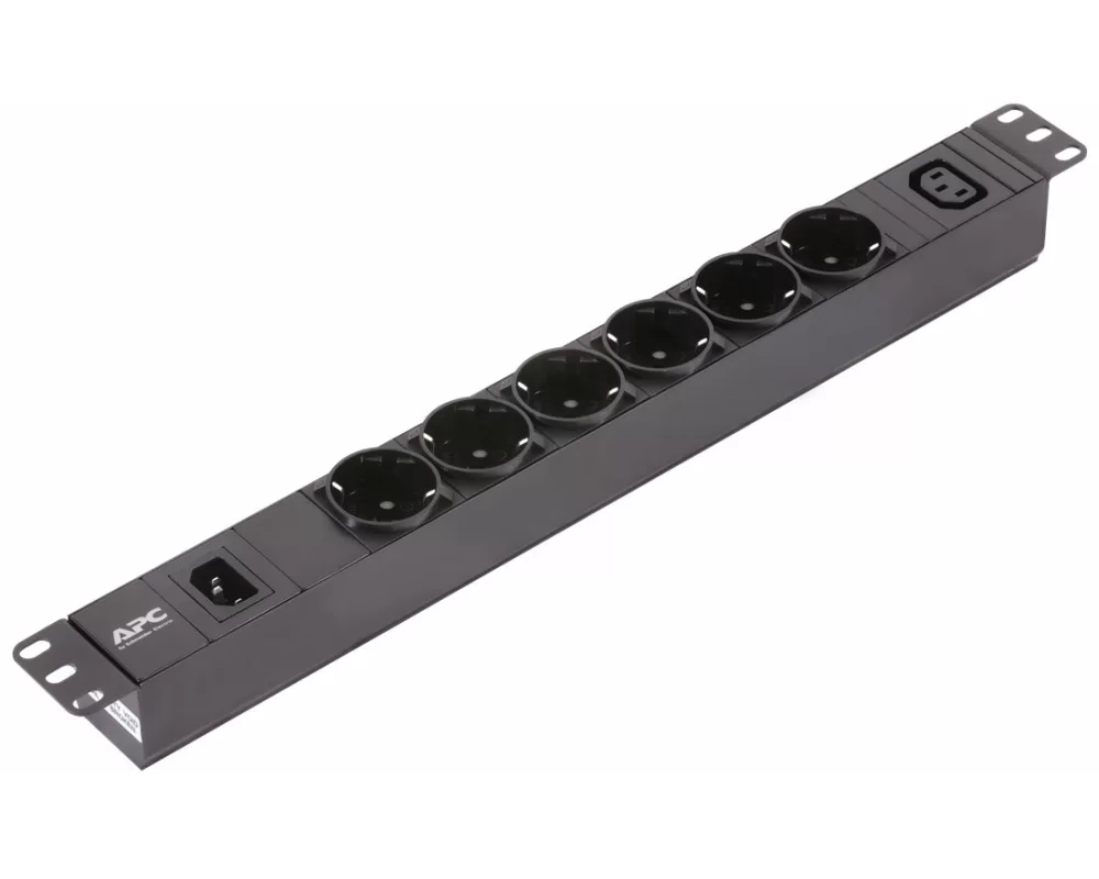 APC Easy PDU EPDU1010B-SCH Basic 1U 10A 230V 6x Schuko & 1x C13 Cord Lenght 2.5 meter C14