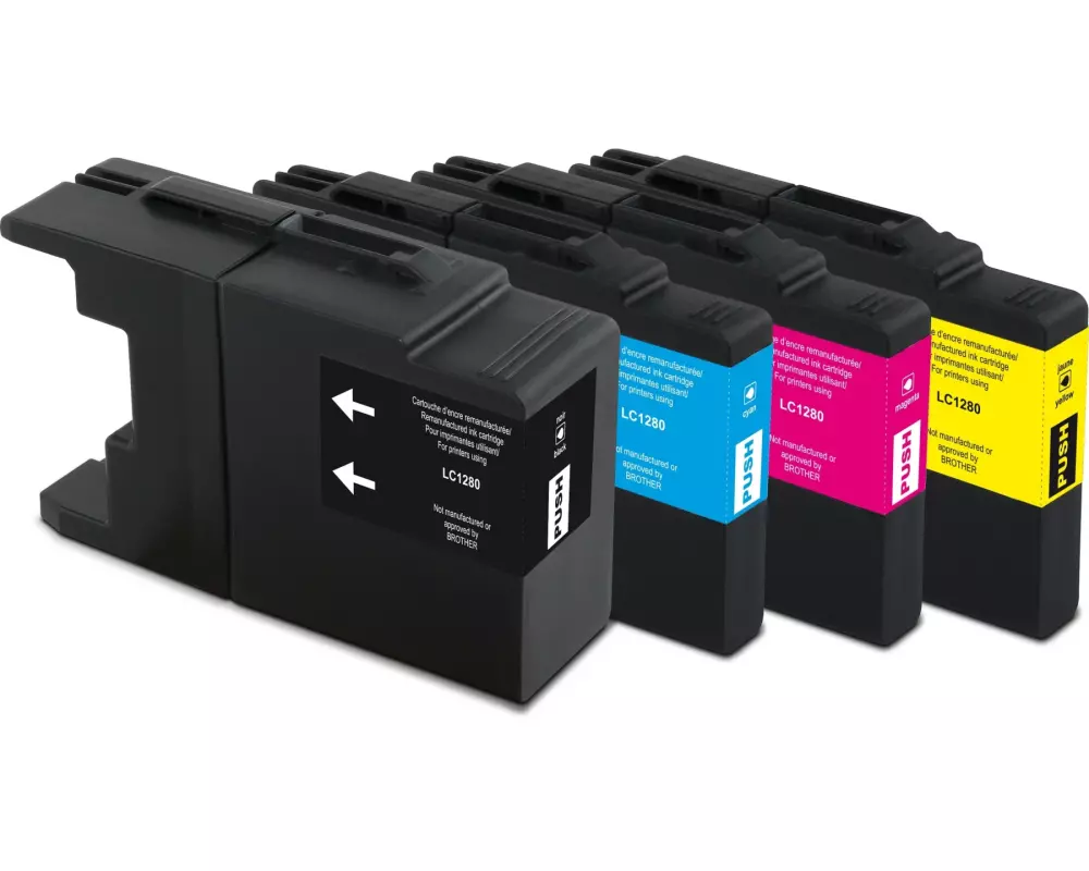Generic Ink Tinte Brother LC1280 XL Multipack Black/Cyan/Magenta/Yellow