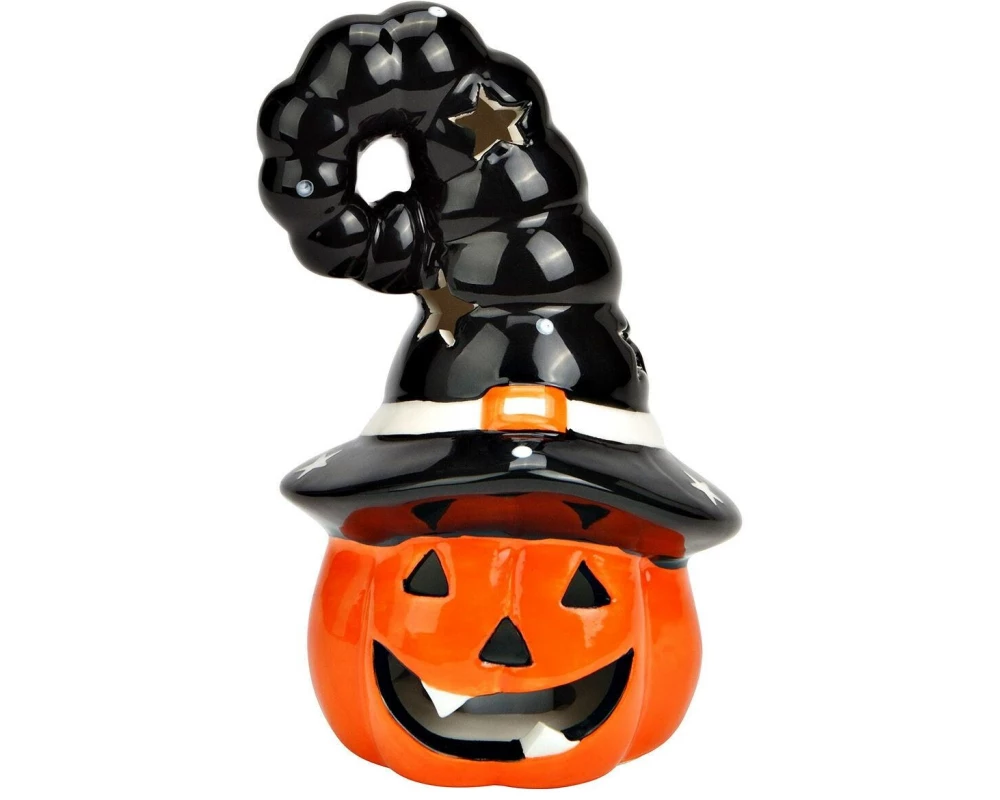 G. Wurm Aufsteller Kürbis Hexenhut 13 cm