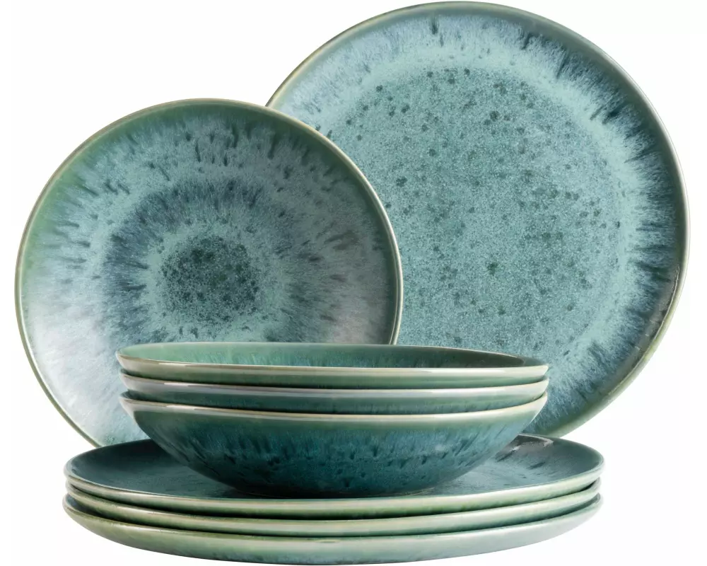 Mäser Speise-Service Carellia 8-teilig, Blau