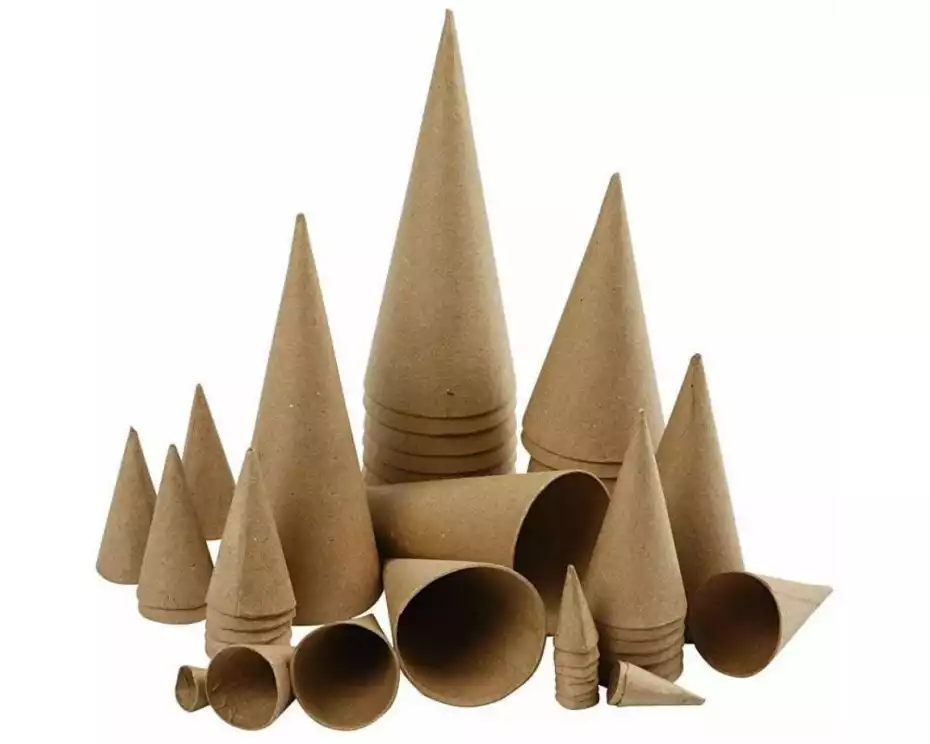 Creativ Company Papp-Kegel 4-20 cm 50 Stück