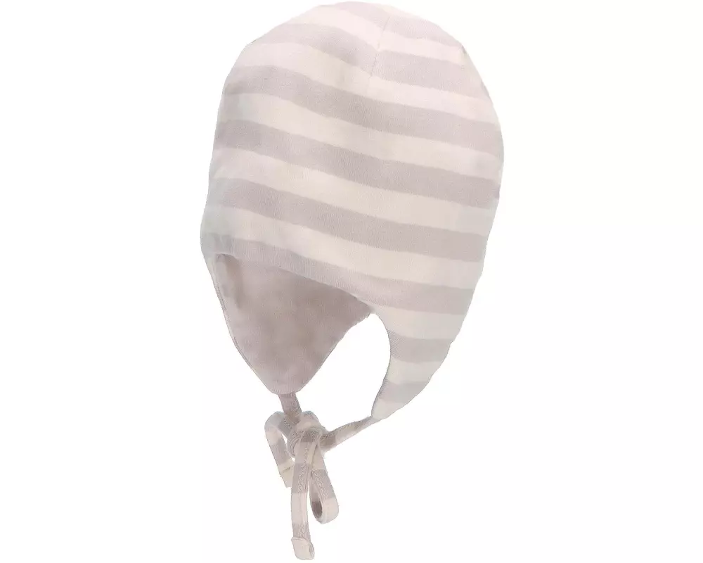 Sterntaler Mütze gestreift Hellgrau Gr. 43