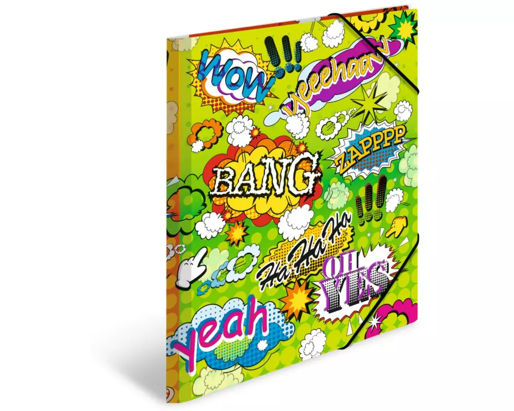 HERMA Gummibandmappe A4 Comics, Polypropylen, mit Innendruck