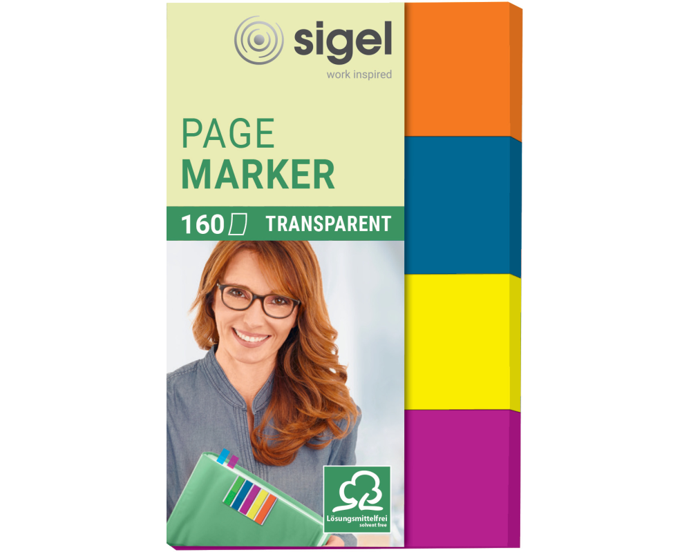 SIGEL Notes 20x50mm HN614 4 Farben ass. 160 Blatt