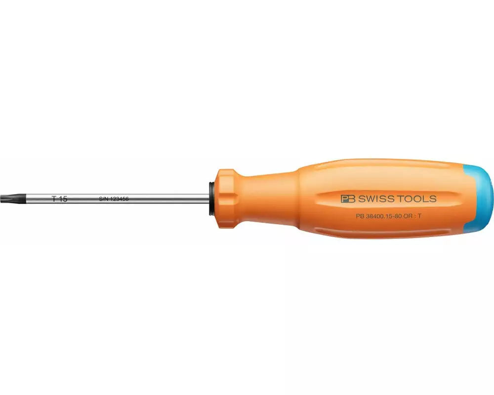 PB Swiss Tools Schraubenzieher SwissGrip Evo Torx Orange 75 mm