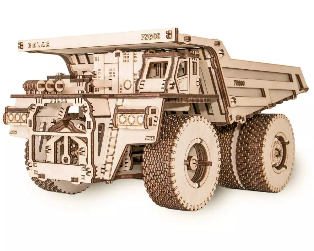 Eco-Wood-Art Bausatz Muldenkipper BELAZ 75600