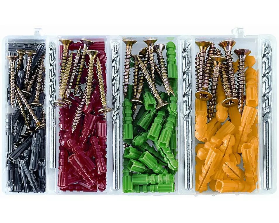 ferronorm Dübel Set mit Schrauben + Steinbohrer