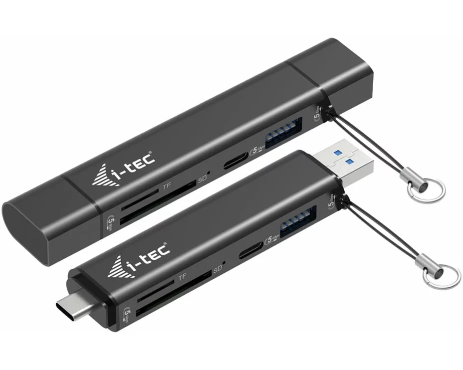 I-TEC USB-C / USB-A Dongle SD TF and 2x USB 1x USB-A 1x USB-C