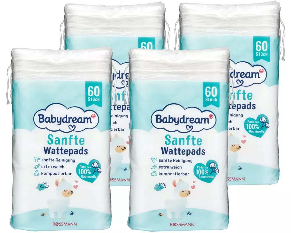 Babydream Wattepads 4x 60 Stück