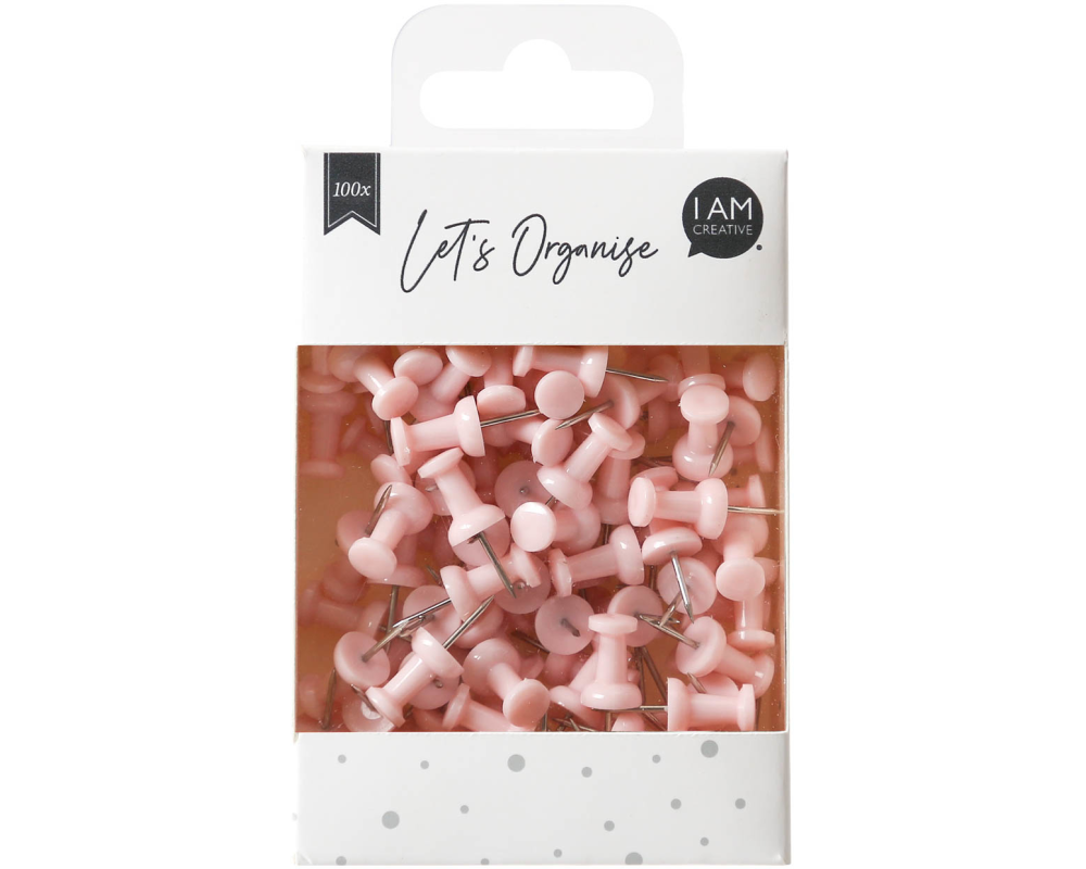 I AM CREATIVE Pinnadeln Let`s Organize MAA4035.16 rosa, 9x24cm 100 Stück