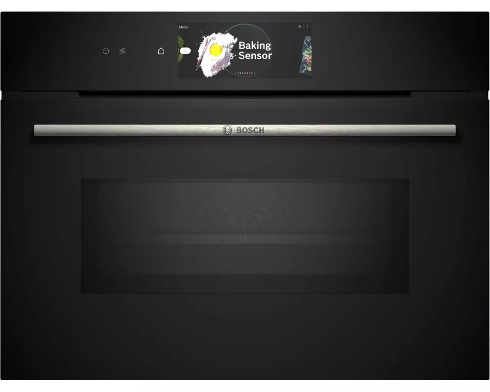 Bosch Einbaubackofen mit Mikrowelle CMG778NB1 Schwarz