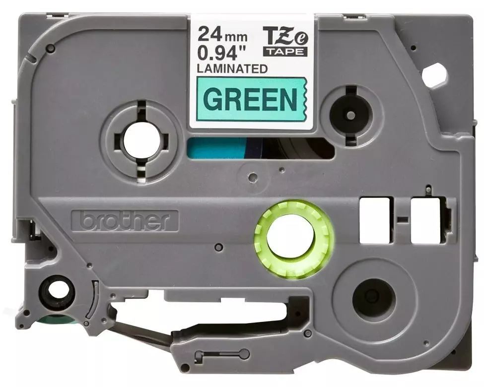 Brother Beschriftungsband TZe-751 Schwarz auf Grün