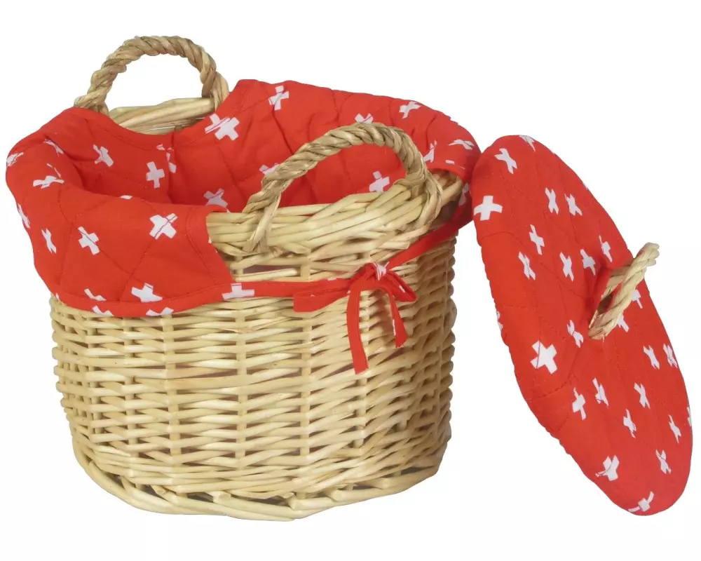 Nouvel Kartoffelkorb Braun/Rot
