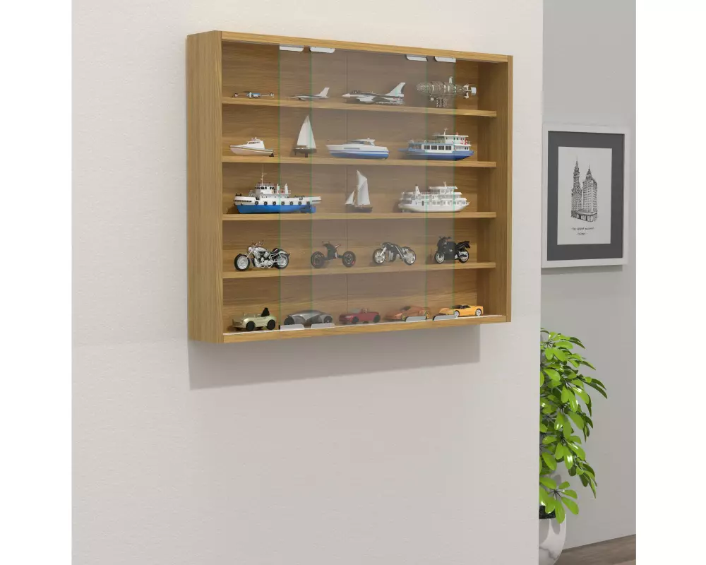 VCM Vitrine Agisa L 77 x 60 cm, Buche