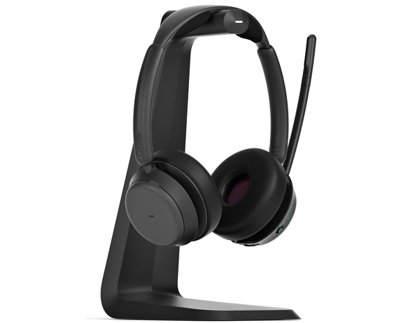 EPOS IMPACT 1000 MS UC ANC WL USB-C+A Stand Kopfhörer Kabellos Kopfband Büro/Callcenter USB Typ-C Bluetooth Ladestation Schwarz