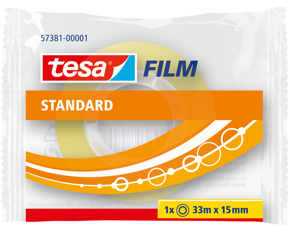 TESA Klebeband 15mmx33m 573810000 transparent