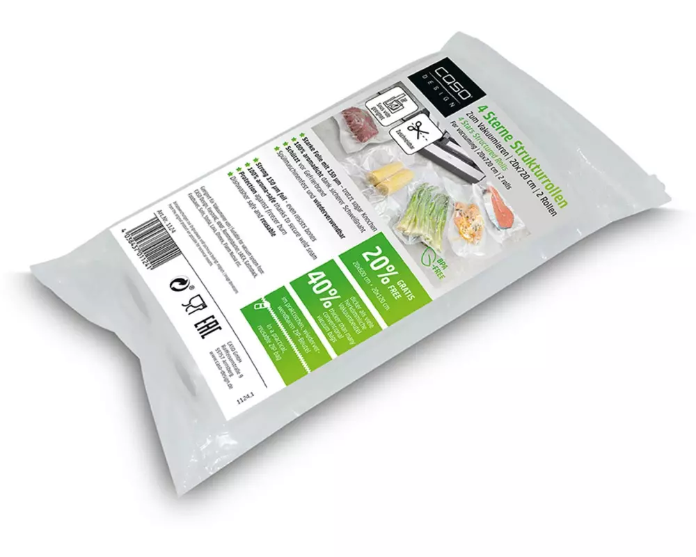 Caso Strukturrollen 4 Sterne 20 x 720 cm, 2 Stück