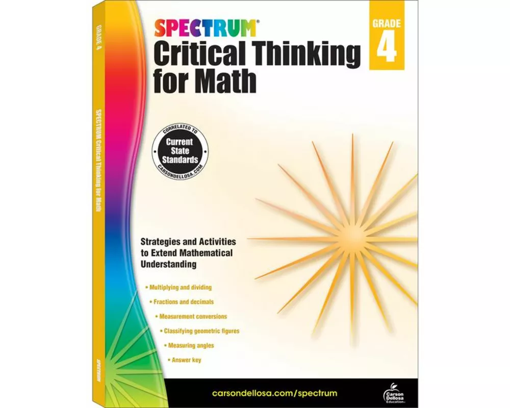 Spectrum Critical Thinking for Math, Grade 4
