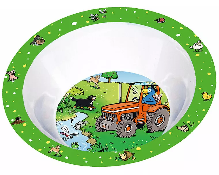 Globi Melamin Schale Bauernhof