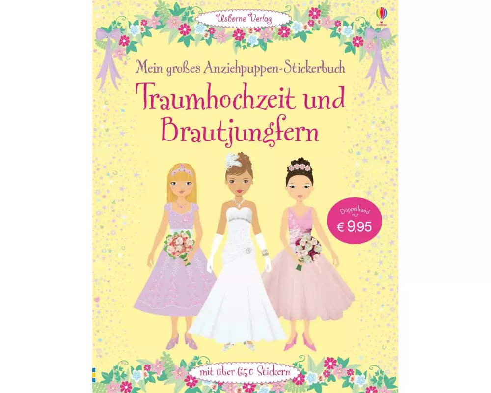 Mein großes Anziehpuppen-Stickerbuch: Traumhochzeit und Brautjungfern