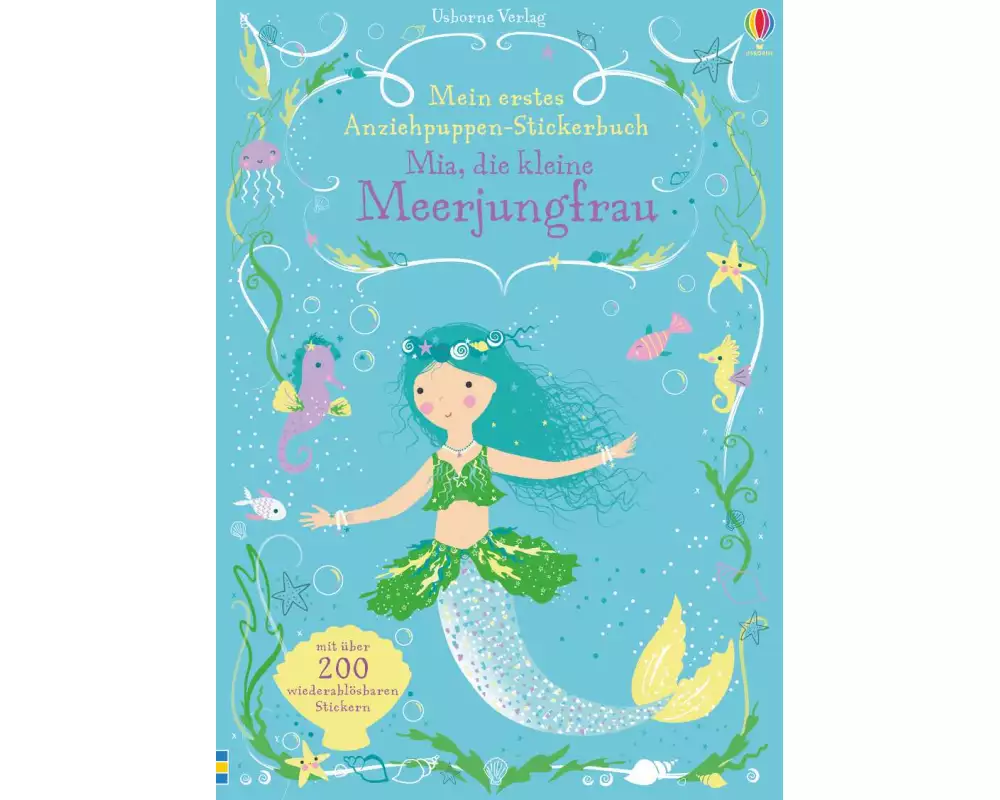 Mein erstes Anziehpuppen-Stickerbuch: Mia, die kleine Meerjungfrau