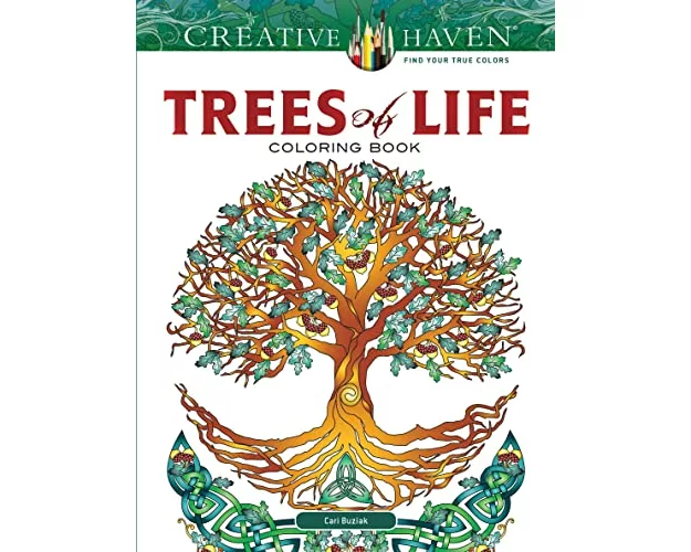 Creative Haven Trees of Life Coloring Book