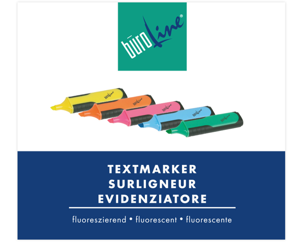 BÜROLINE Textmarker 236505 gelb