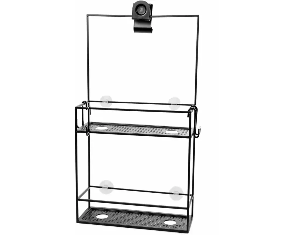 Umbra Bad-Utensilienhalter Cubiko Schwarz, Stahl